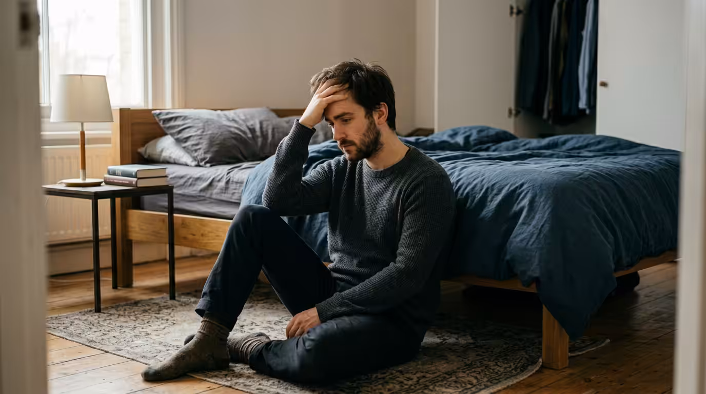 worried man in need of medical detox for opioid addiction